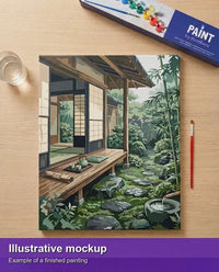 Thumbnail for Valmiin numeromaalauksen havainnekuva - Japanese House and Garden 40x50cm