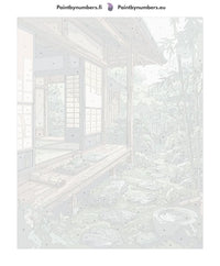 Thumbnail for Numeroitu kangas - Japanese House and Garden 40x50cm