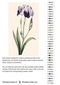 Thumbnail for Värikartta ja ohjeet - Japanese Iris Large Blue Iris 40x70cm