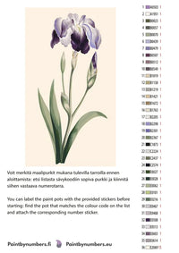 Thumbnail for Värikartta ja ohjeet - Japanese Iris Large Blue Iris 40x70cm