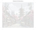 Thumbnail for Numeroitu kangas - Japanese Street with Pagoda 50x40cm
