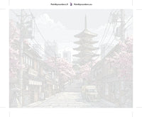 Thumbnail for Numeroitu kangas - Japanese Street with Pagoda 50x40cm