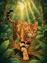 Thumbnail for Timanttimaalaus Jungle Bengal Cat