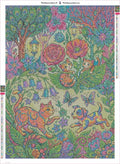 Thumbnail for Jungle Friends timanttimaalauksen liimapintainen canvas 50x70cm