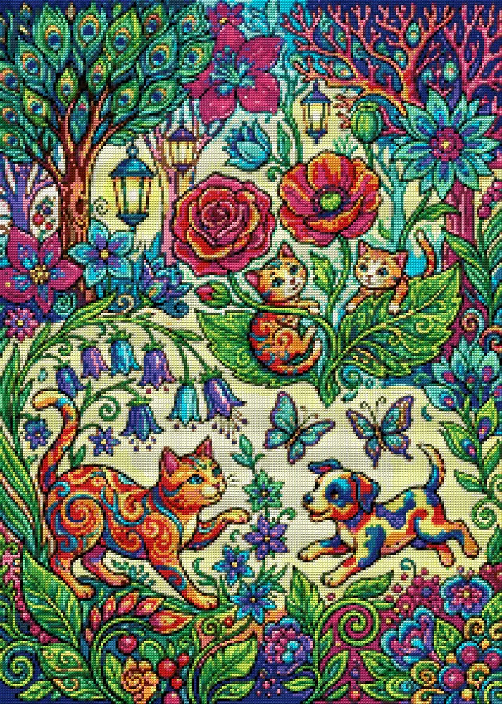 Timanttikuvio - Jungle Friends