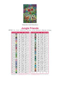 Thumbnail for Jungle Friends timanttimaalauksen värikartta – 45 DMC-väriä