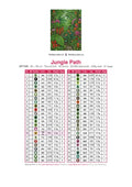 Thumbnail for Jungle Path timanttimaalauksen värikartta – 46 DMC-väriä