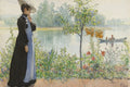 Thumbnail for Karin rannalla, Larsson, 60x40 cm timanttimaalaus – alkuperäinen kuva, josta kuvio on tehty