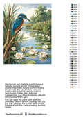 Thumbnail for Värikartta ja ohjeet - Kingfisher and Water Lilies 40x50cm