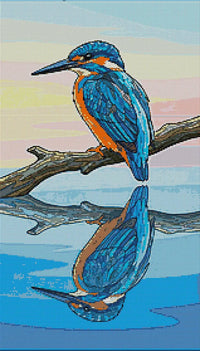 Thumbnail for Kuningaskalastaja timanttimaalaus esikatselu