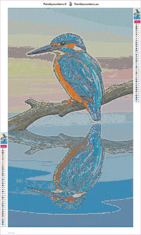 Thumbnail for Kingfisher timanttimaalauksen liimapintainen canvas 40x70cm
