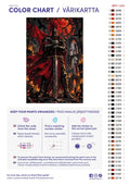 Thumbnail for Numeromaalaus: Värikartta ja ohjeet - Knight of the Crimson Moon 40x60cm
