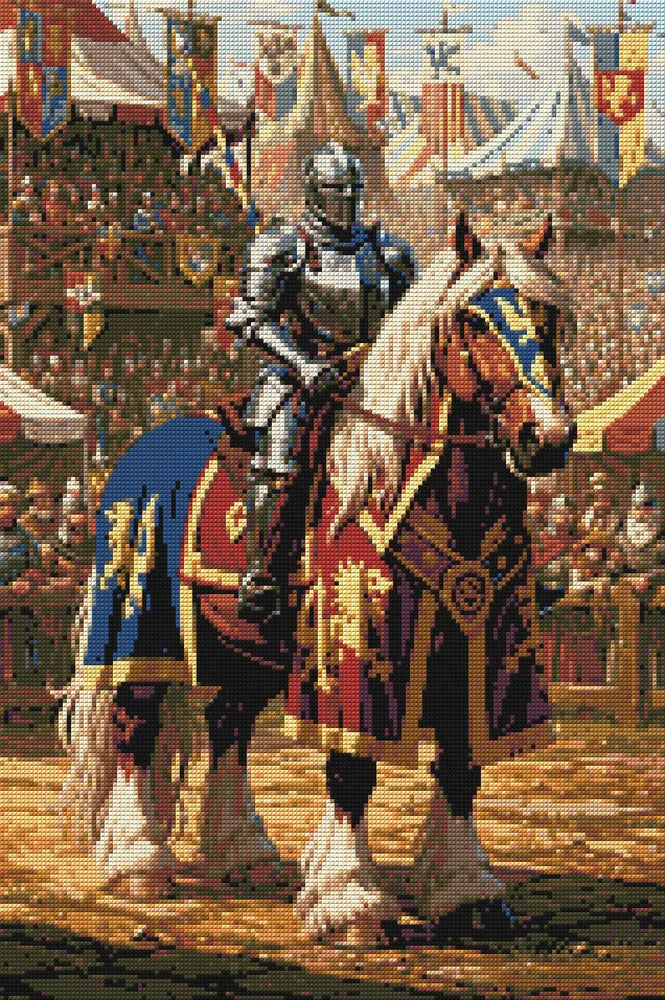 Timanttikuvio - Knight on Horse