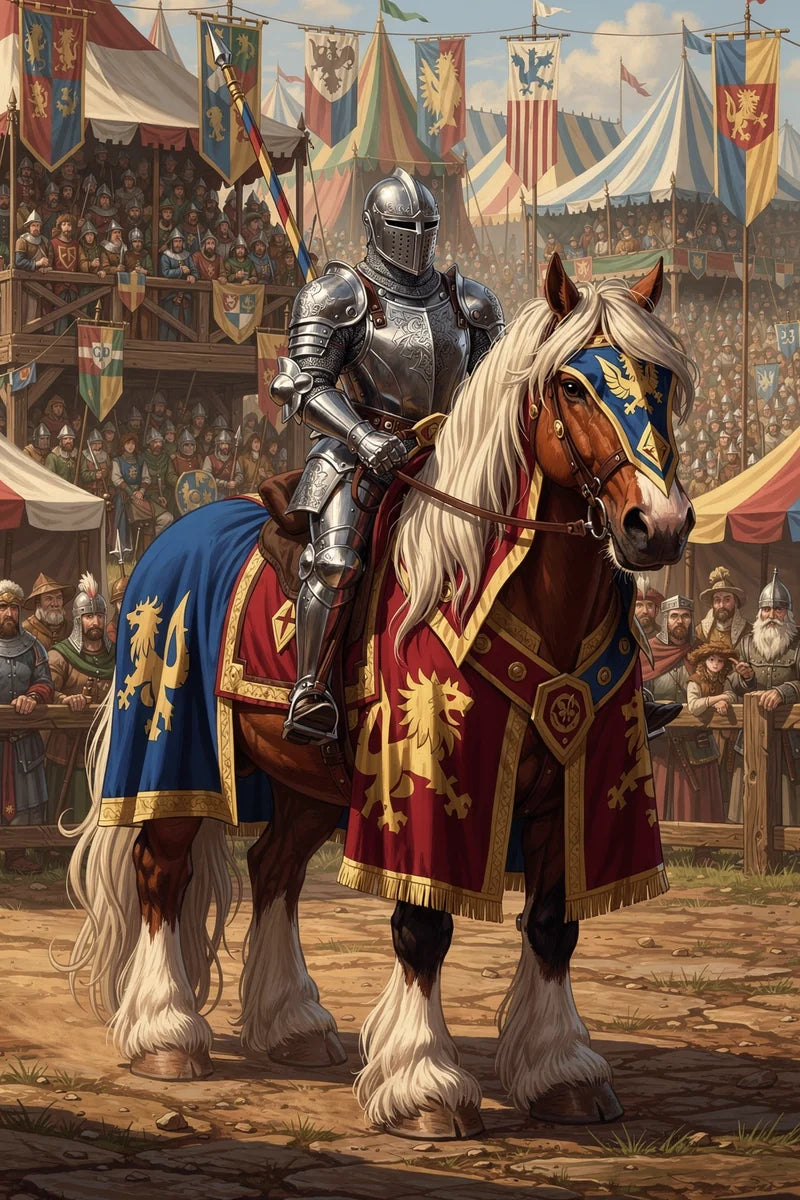 Timanttimaalaus Knight on Horse