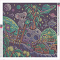 Thumbnail for Koala Moon Gardener timanttimaalauksen liimapintainen canvas 50x50cm