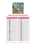 Thumbnail for Koala with the Wrong Picnic timanttimaalauksen värikartta – 32 DMC-väriä