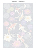 Thumbnail for Numeroitu kangas - Koi Fish and Water Lilies 40x60cm