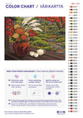 Thumbnail for Numeromaalaus: Värikartta ja ohjeet - Kyoto Veranda Chrysanthemums, November 70x50cm