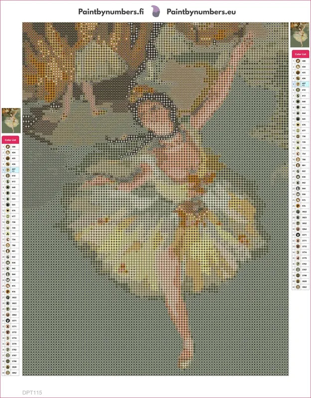 L Etoile The Star timanttimaalauksen liimapintainen canvas 30x40cm