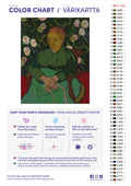 Thumbnail for Paint by numbers color chart - La Berceuse - väriluettelo ja ohjeet