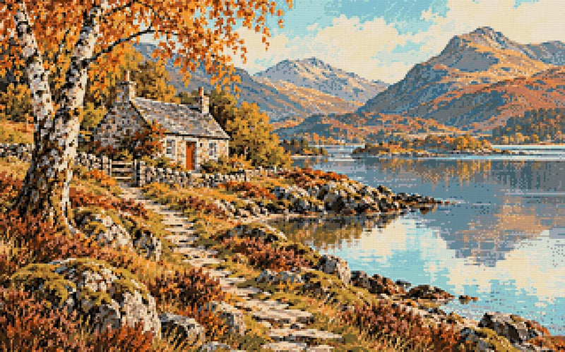 Timanttikuvio - Lakeside Cottage