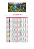 Thumbnail for Lakeside Picnic timanttimaalauksen värikartta – 60 DMC-väriä