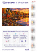 Thumbnail for Numeromaalaus: Värikartta ja ohjeet - Lakeside Sauna in Autumn 60x40cm