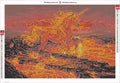 Thumbnail for Lava Unicorn timanttimaalauksen liimapintainen canvas 60x40cm