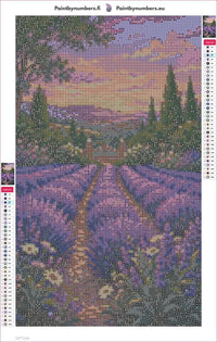 Thumbnail for Lavender Gate timanttimaalauksen liimapintainen canvas 30x50cm