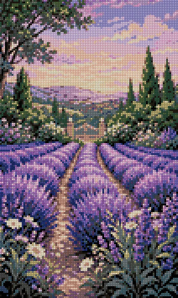 Timanttikuvio - Lavender Gate