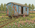 Thumbnail for Left on the Siding, 50x40 cm timanttimaalaus – lopullisen kuvion esikatselu