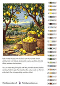 Thumbnail for Värikartta ja ohjeet - Lemon Baskets in Countryside 40x50cm