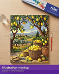 Thumbnail for Valmiin numeromaalauksen havainnekuva - Lemon Baskets in Countryside 40x50cm