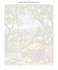 Thumbnail for Numeroitu kangas - Lemon Baskets in Countryside 40x50cm