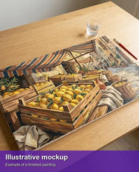 Thumbnail for Valmiin numeromaalauksen havainnekuva - Lemon Market Street 70x40cm