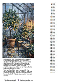 Thumbnail for Värikartta ja ohjeet - Lemon Tree in Greenhouse 40x70cm