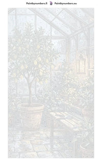 Thumbnail for Numeroitu kangas - Lemon Tree in Greenhouse 40x70cm