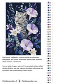 Thumbnail for Värikartta ja ohjeet - Leopard and Purple Flowers 40x60cm
