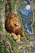 Thumbnail for Lion beneath the Ruined Arch, 40x60 cm timanttimaalaus – lopullisen kuvion esikatselu