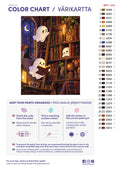 Thumbnail for Numeromaalaus: Värikartta ja ohjeet - Little Ghosts in the Library 30x40cm