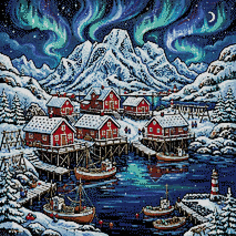 Timanttikuvio - Lofoten Winter