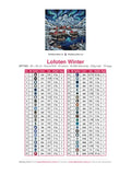 Thumbnail for Lofoten Winter timanttimaalauksen värikartta – 44 DMC-väriä