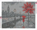 Thumbnail for London Walk timanttimaalauksen liimapintainen canvas 50x40cm