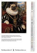 Thumbnail for Numeromaalaus: Värikartta ja ohjeet - Lord Pug 40x50cm