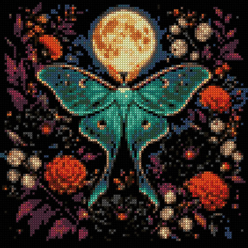Timanttikuvio - Luna Moth Full Moon