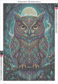 Thumbnail for Lunar Owl timanttimaalauksen liimapintainen canvas 40x60cm