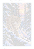 Thumbnail for Numeromaalaus: Numeroitu kangas - Lynx in the Snow Forest 40x60cm