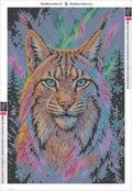 Thumbnail for Lynx Starlight timanttimaalauksen liimapintainen canvas 40x60cm