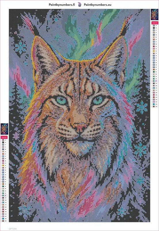 Lynx Starlight timanttimaalauksen liimapintainen canvas 40x60cm