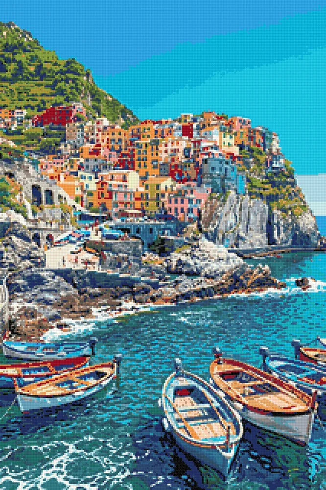 Timanttikuvio - Manarola Coast